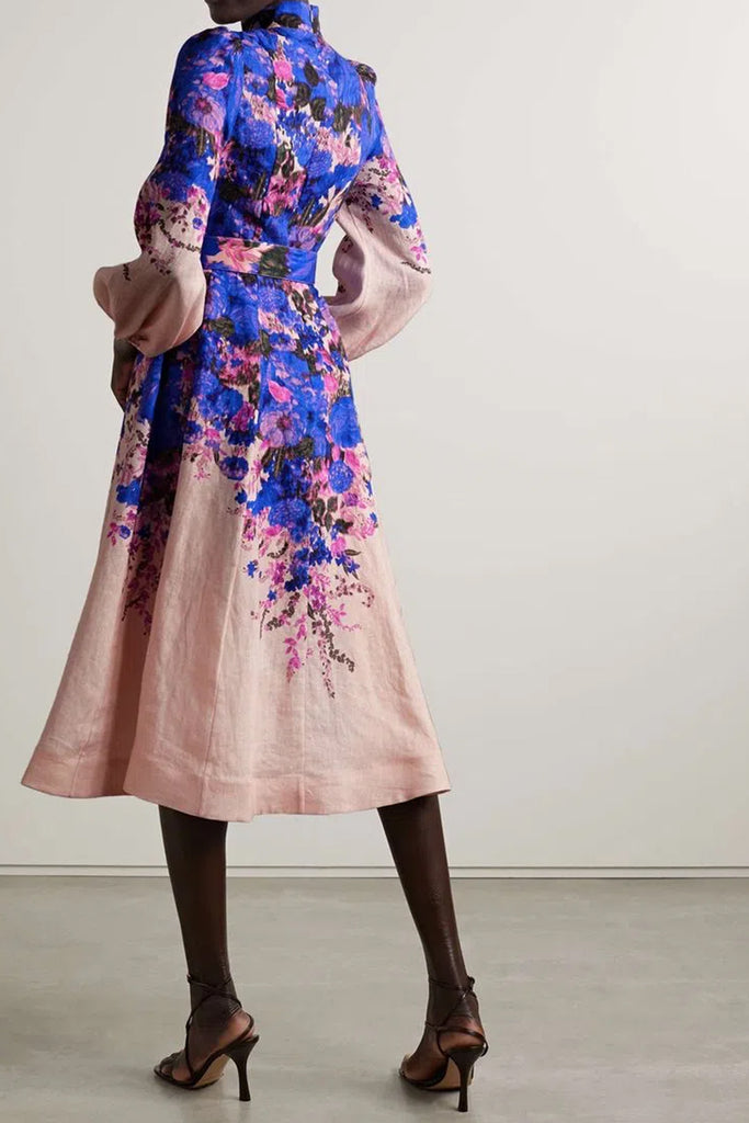 High Tide Buttoned Midi Dress by Zimmermann for Hire