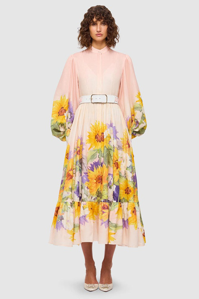 Nayla Midi Dress by Leo & Lin for Hire | High St. Hire Nayla Midi Dress by Leo & Lin for Hire | High St. Hire