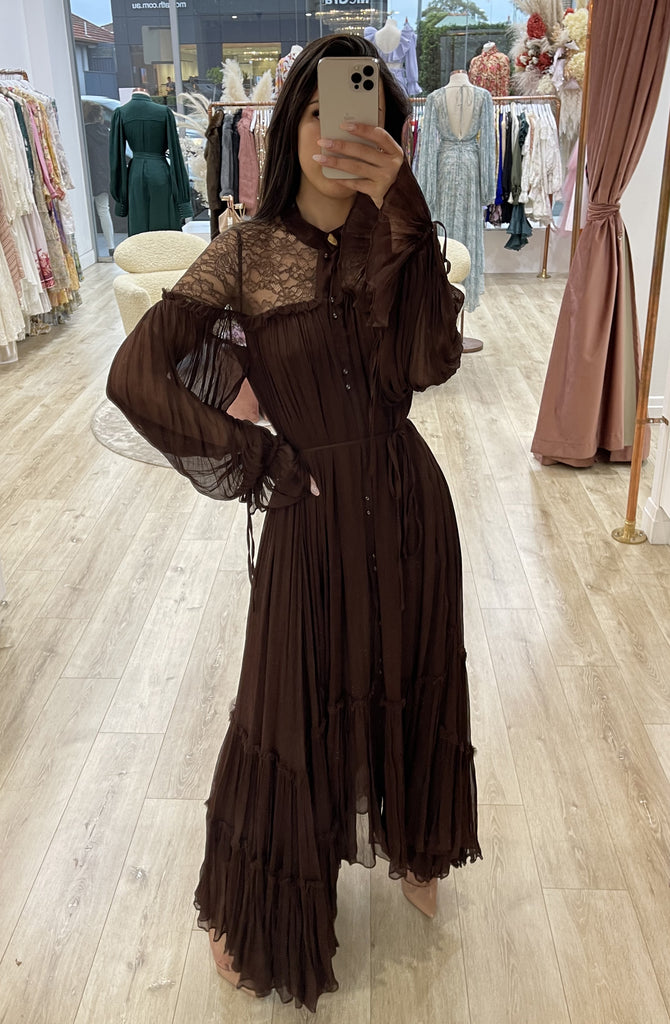 Veil Smock Lace Dress by Aje for SALE – High St. Hire