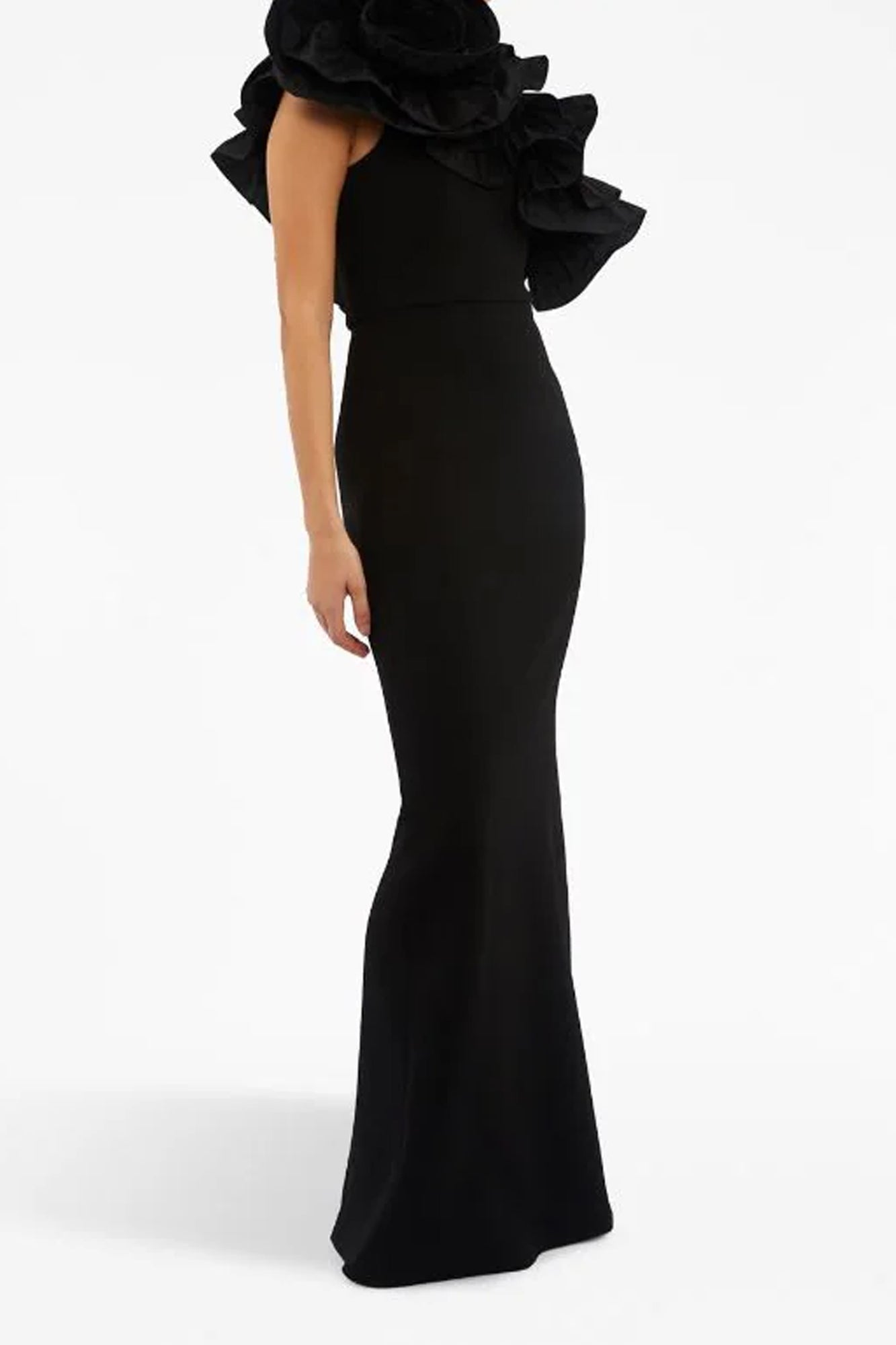 Chloe Gown Black by Rebecca Vallance For Hire High St. Hire