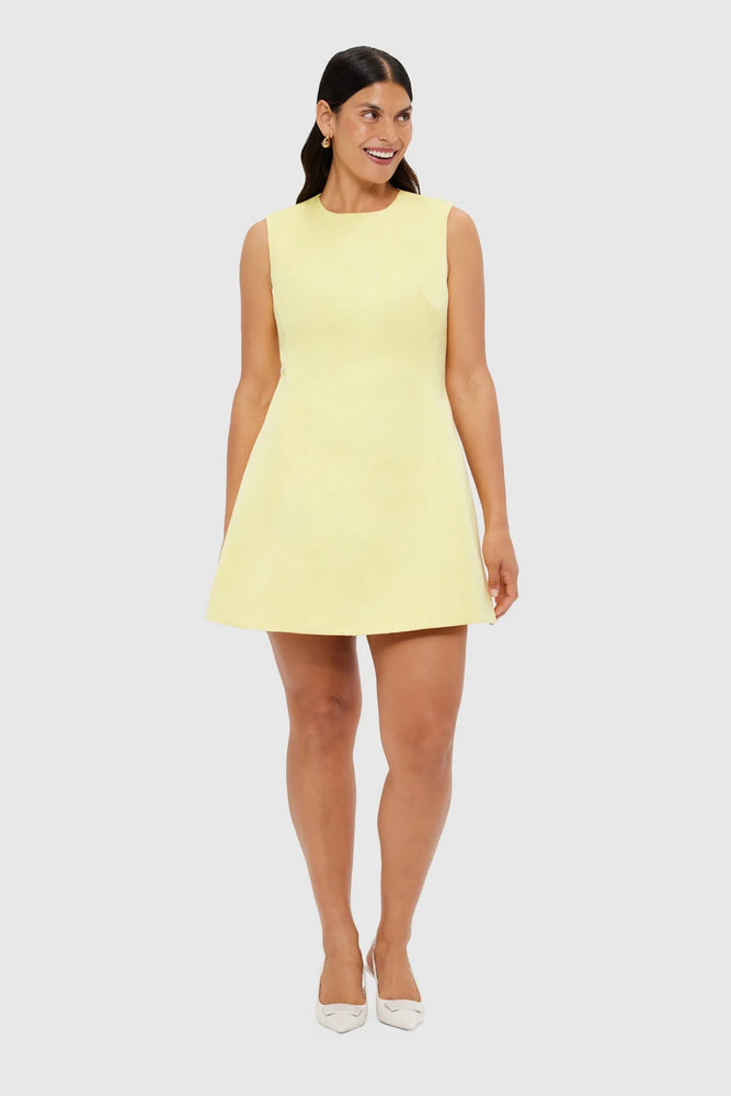 Chloe Sleeveless Mini Dress Sorbet Yellow by Leo Lin For Hire Chloe Sleeveless Mini Dress Sorbet Yellow by Leo Lin For Hire