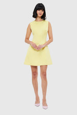 Chloe Sleeveless Mini Dress Sorbet Yellow by Leo Lin