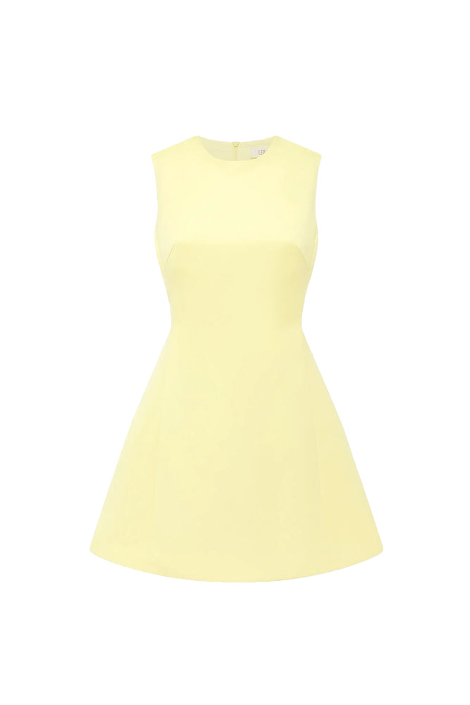 Chloe Sleeveless Mini Dress Sorbet Yellow by Leo Lin