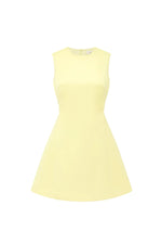 Chloe Sleeveless Mini Dress Sorbet Yellow by Leo Lin