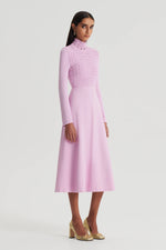 Crepe Knit Daisy Dress Mauve by Scanlan Theodore