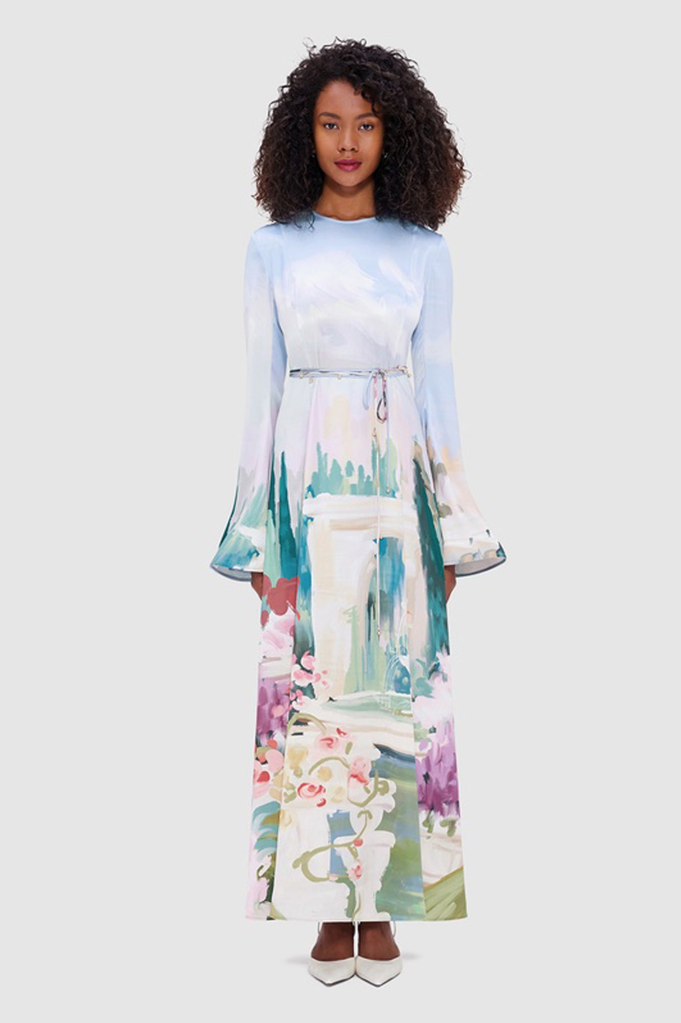 Francesca Maxi Dress Jardin Print by Leo Lin for Hire | High St. Hire Francesca Maxi Dress Jardin Print by Leo Lin for Hire | High St. Hire