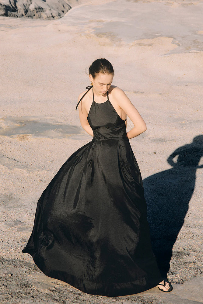 hansel and gretel black dress Stephanie Maxi Dress Black-L / BLACK