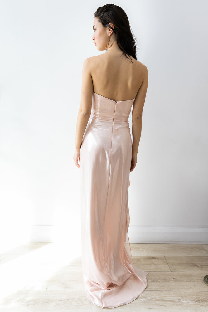 Jacinta Draped Gown Blush by HSH