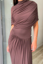 princess polly baby blue dress Deme by Gabriella Dove Dress in Mocha
