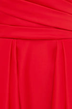 Jessica Bustier Gown Red by Leo Lin