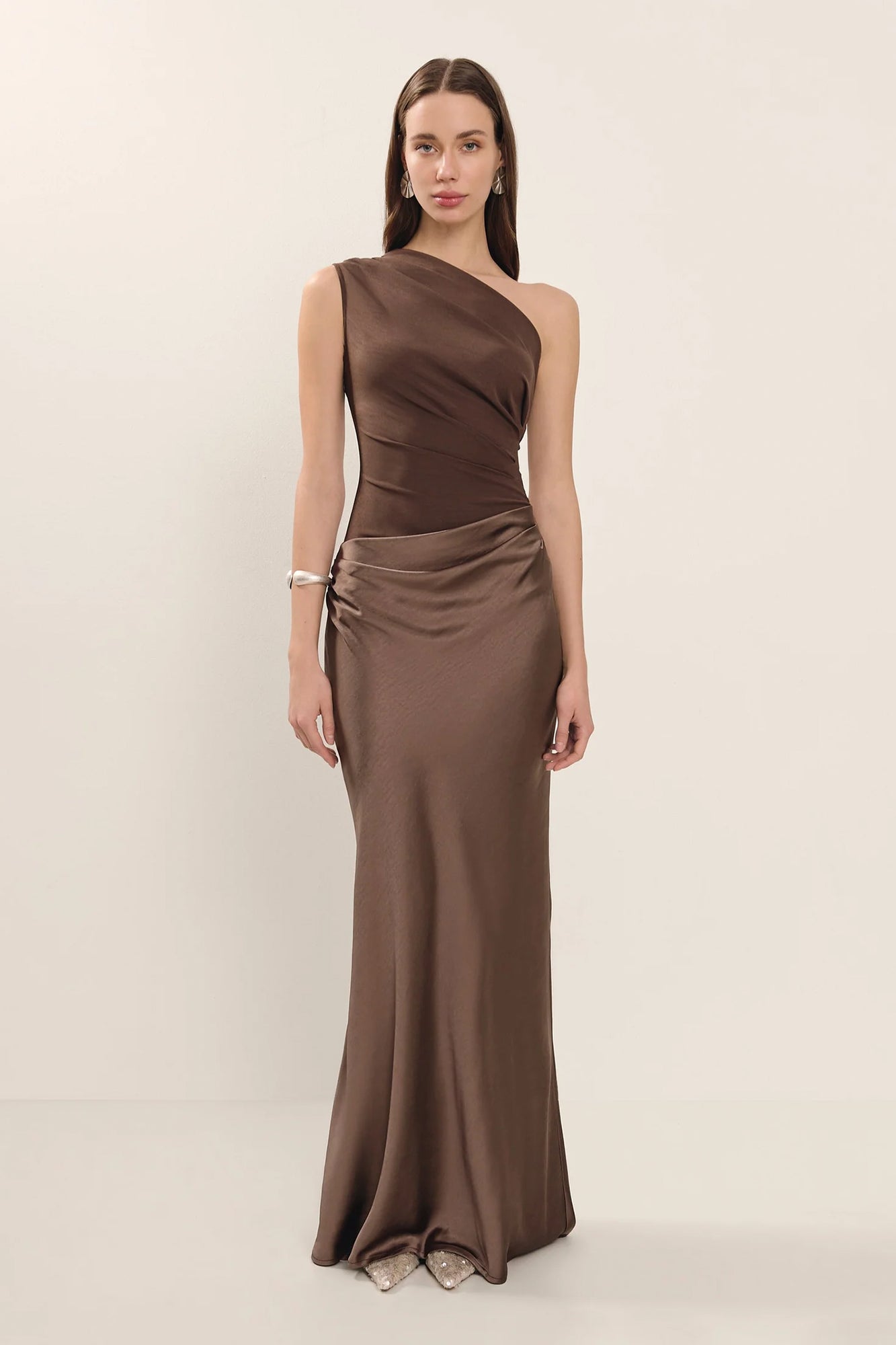kaia dress brown KAIA MOCHA FEATHER MINI DRESS | CULT MIA