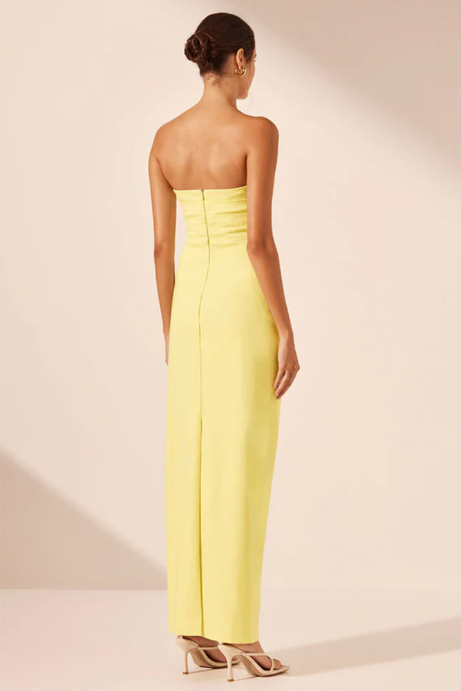 shona joy lani strapless draped maxi dress Lani Strapless Draped Maxi Dress | Fairyfloss | Dresses
