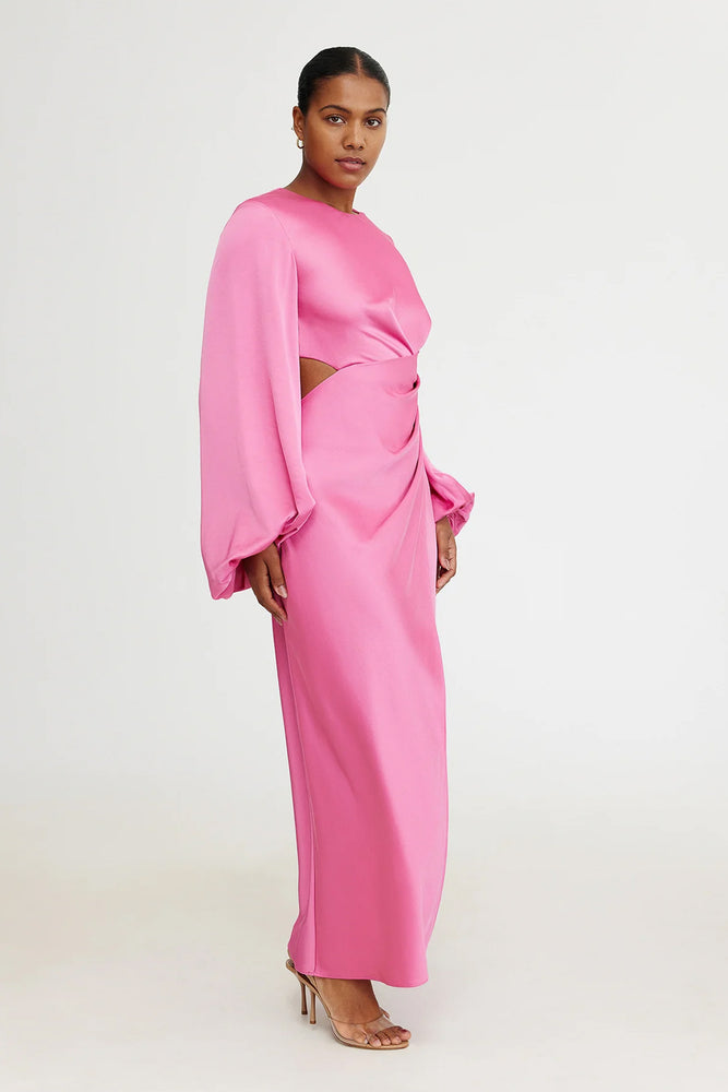 Lara Long Sleeve Dress Pop Pink by Significant Other for SALE High St. Hire Lara Long Sleeve Dress Pop Pink by Significant Other for SALE High St. Hire