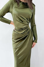 Lilly Midi Dress Khaki by HSH