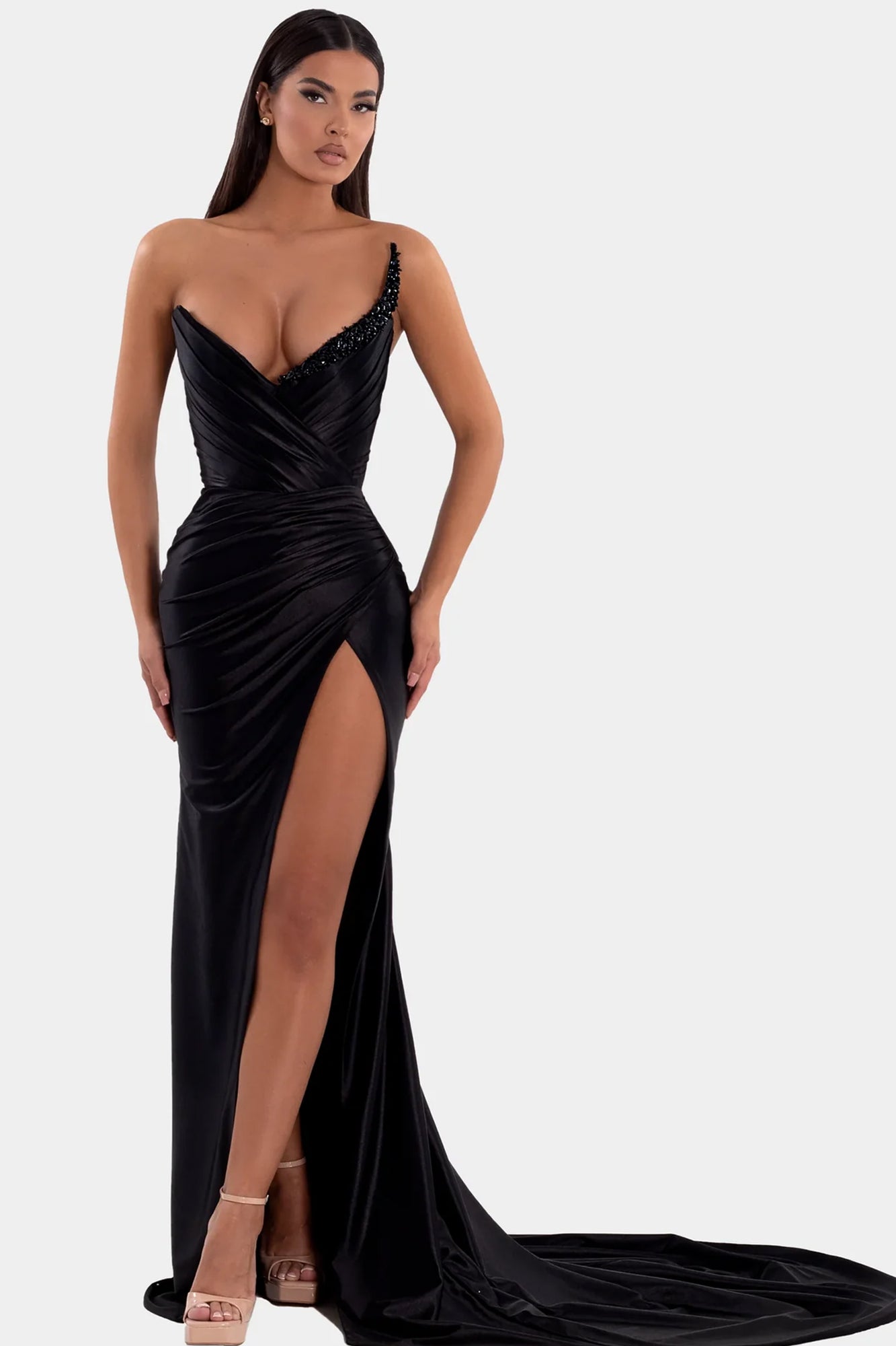 Long Black Dress by Albina Dyla For Hire