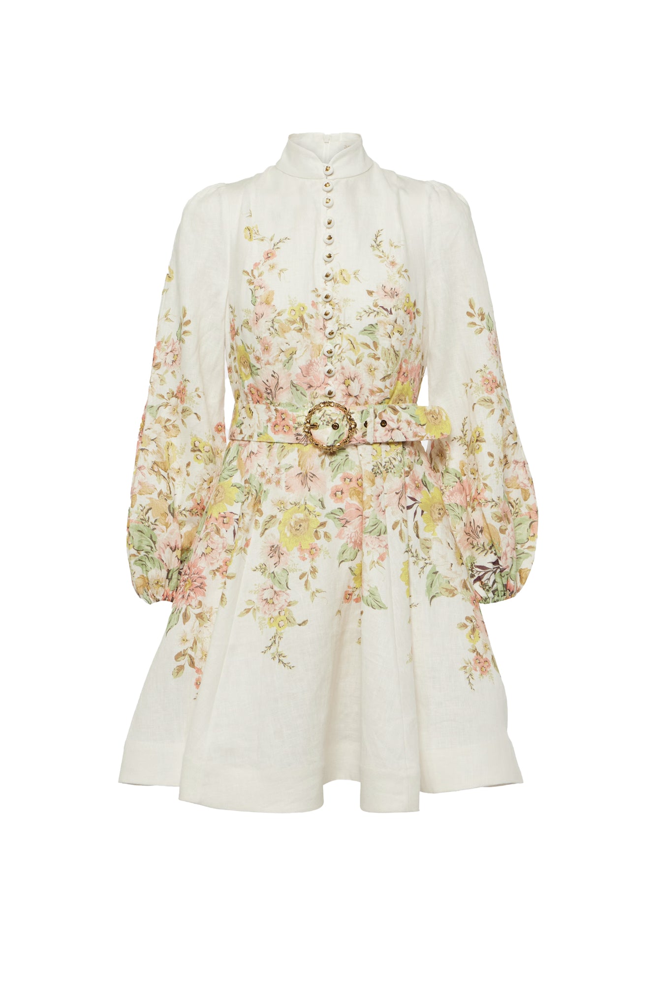 Matchmaker Floral Linen Mini Dress by Zimmermann for Hire| High St. Hire Matchmaker Floral Linen Mini Dress by Zimmermann for Hire| High St. Hire