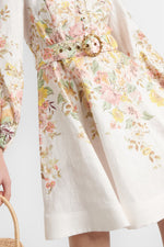 Matchmaker Floral Linen Mini Dress by Zimmermann
