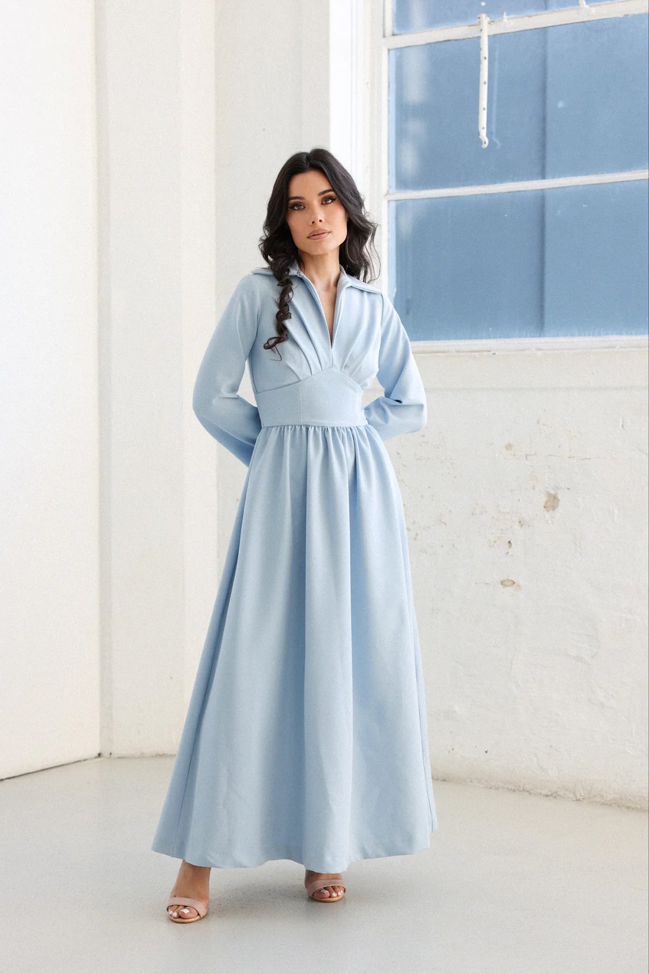 Mia Ice Blue Dress by Sara For Hire | High St. Hire Mia Ice Blue Dress by Sara For Hire | High St. Hire