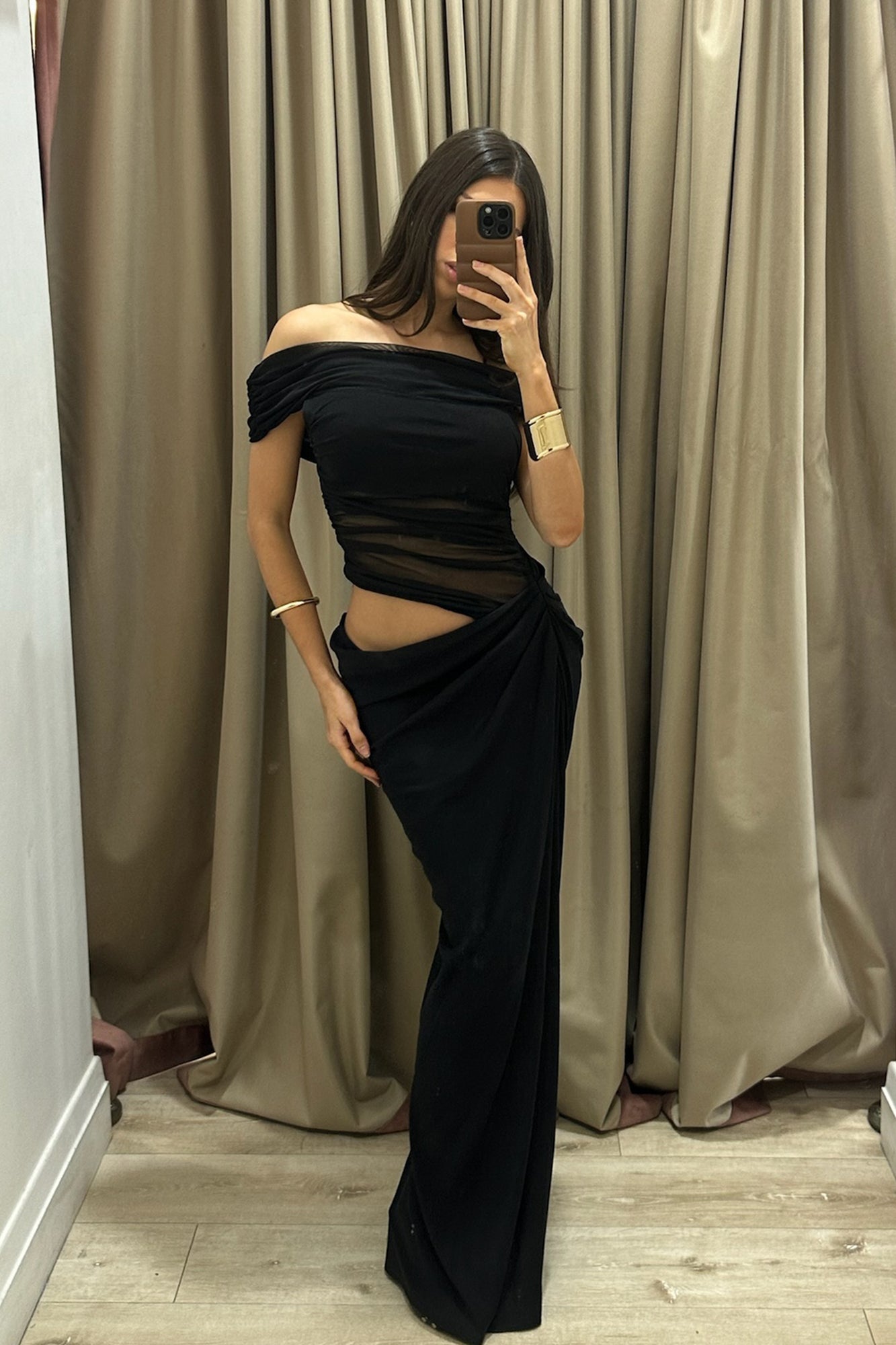 benni nico off shoulder maxi dress Benni Nico Off Shoulder Maxi Dress Aquamarine Hills Shire Hire