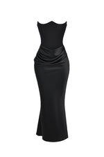 Persephone Black Strapless Corset Dress by House of CB