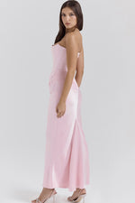 rose shadow strapless corset maxi dress Our HOUSE OF CB Persephone Strapless Corset Dress in Rose Shadow on the beautiful @natashha____ PERSEPHONE on our website to discover 6 gorgeous colours in this stunning style. #TheOnlyDress