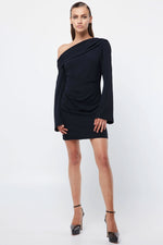 Sense Of You Mini Dress Navy by Mossman