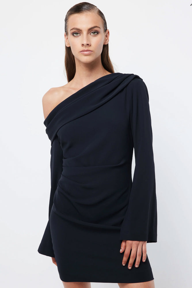 Sense Of You Mini Dress Navy by Mossman