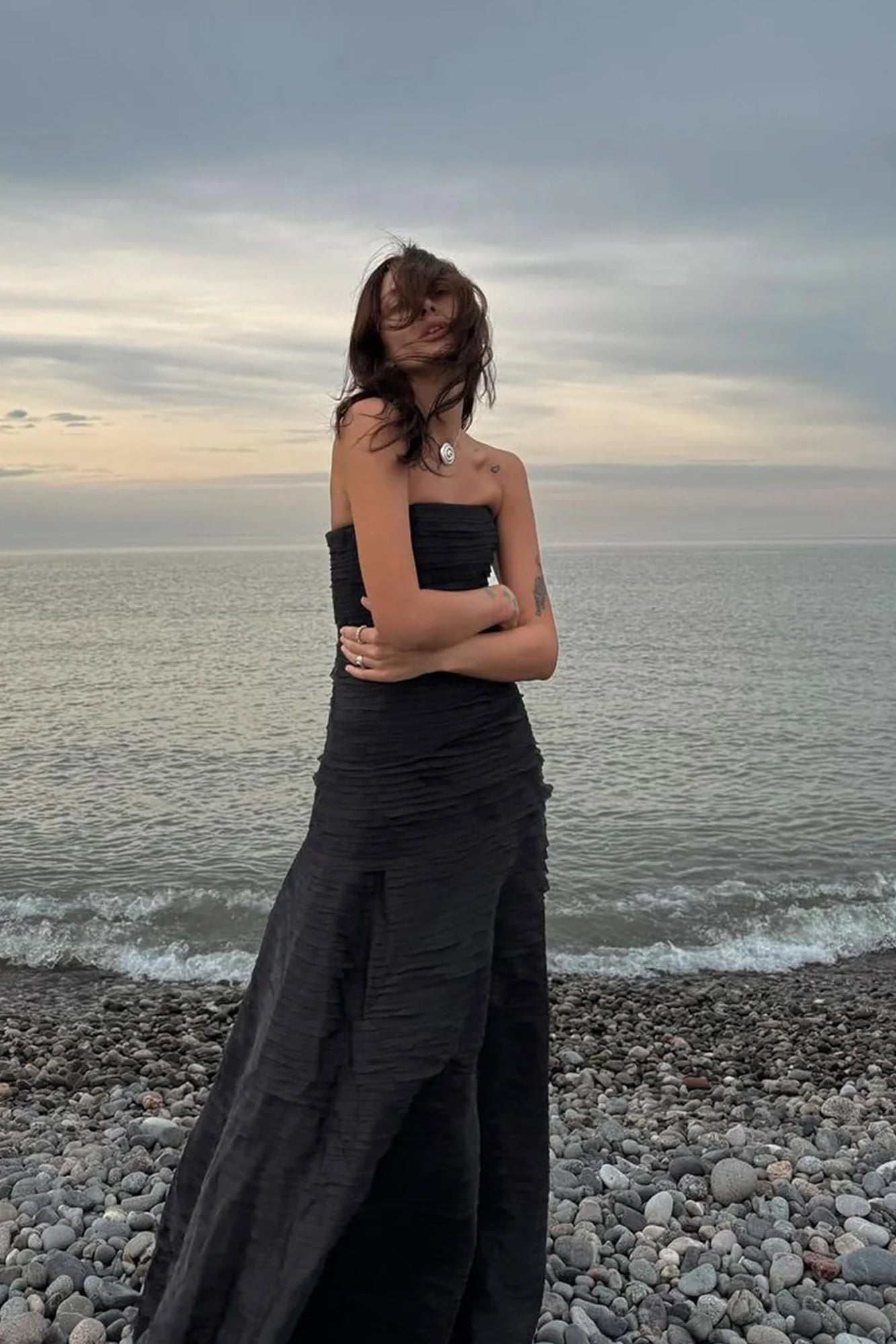 Soundscape Maxi Dress Black by Aje for Hire High St. Hire Soundscape Maxi Dress Black by Aje for Hire High St. Hire