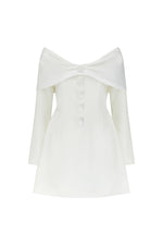 The Ultimate Muse Bow Mini Dress White by Odd Muse