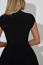 the ultimate muse cap sleeve mini dress black ODD MUSE ULTIMATE MUSE CAP SLEEVE MINI DRESS BLACK
