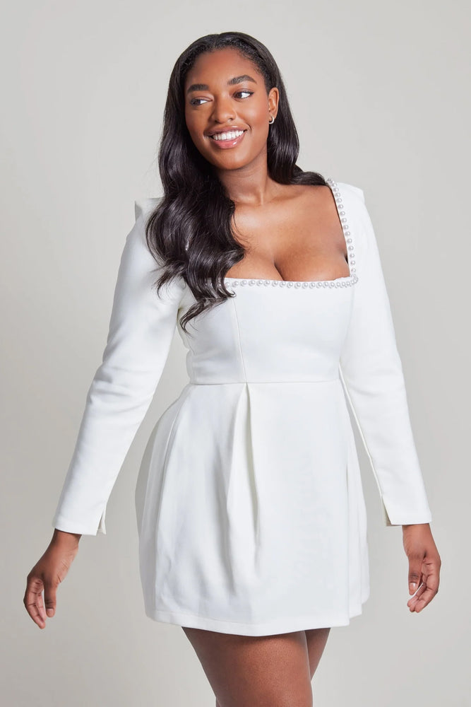 Ultimate Muse Pearl Dress White by Odd Muse