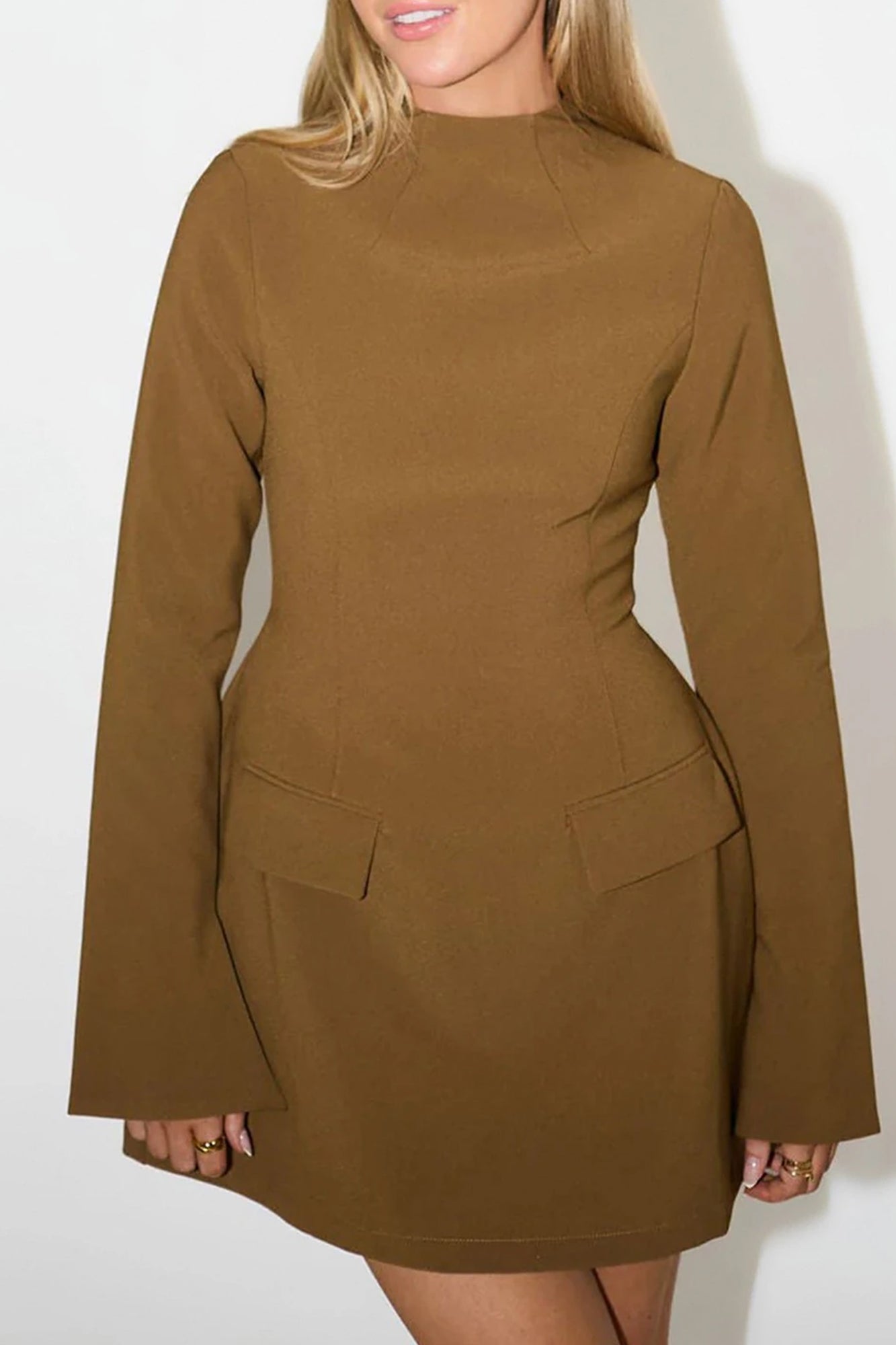 odd muse brown mini dress Cap Sleeve Mini Dress Odd Muse