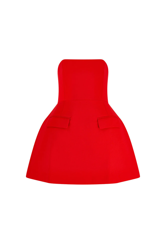 red odd muse dress Odd Muse The Ultimate Muse Strapless Dress in
