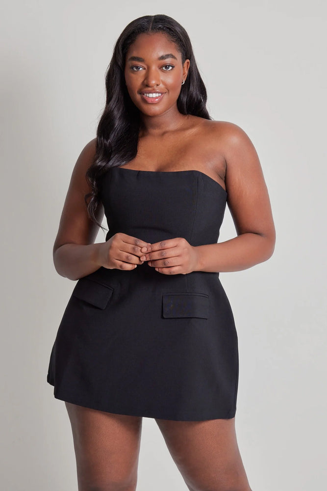 The Ultimate Muse Strapless Dress Black by Odd Muse