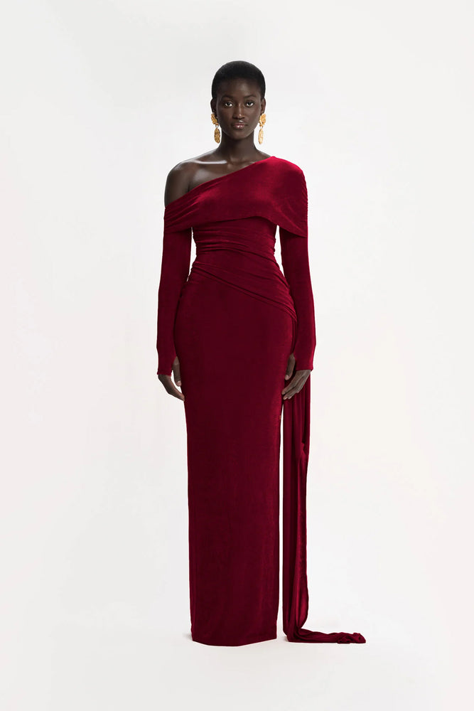 bbxbrand red dress Naomi Maxi