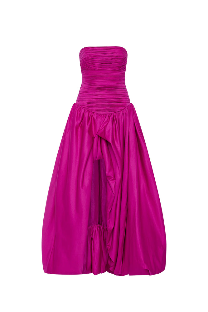 Violette Bubble Hem Maxi Dress Pink by Aje