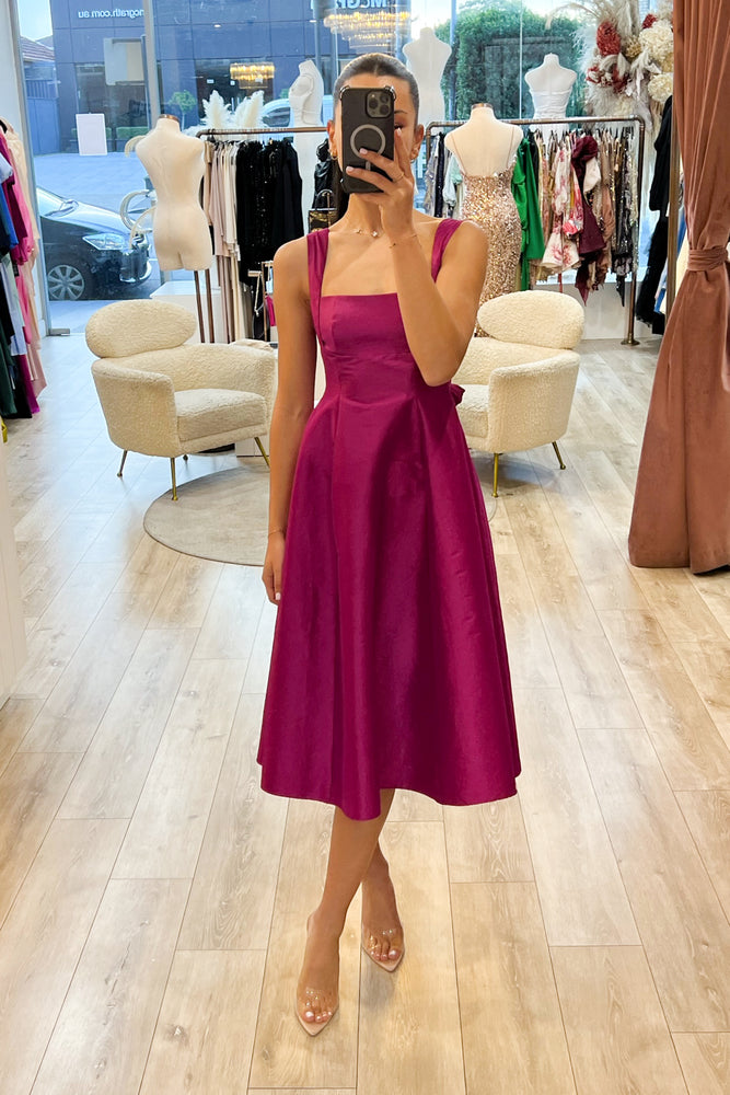 chic midi dress Chic Midi Dress Pink Exclusive to HSH For SALE