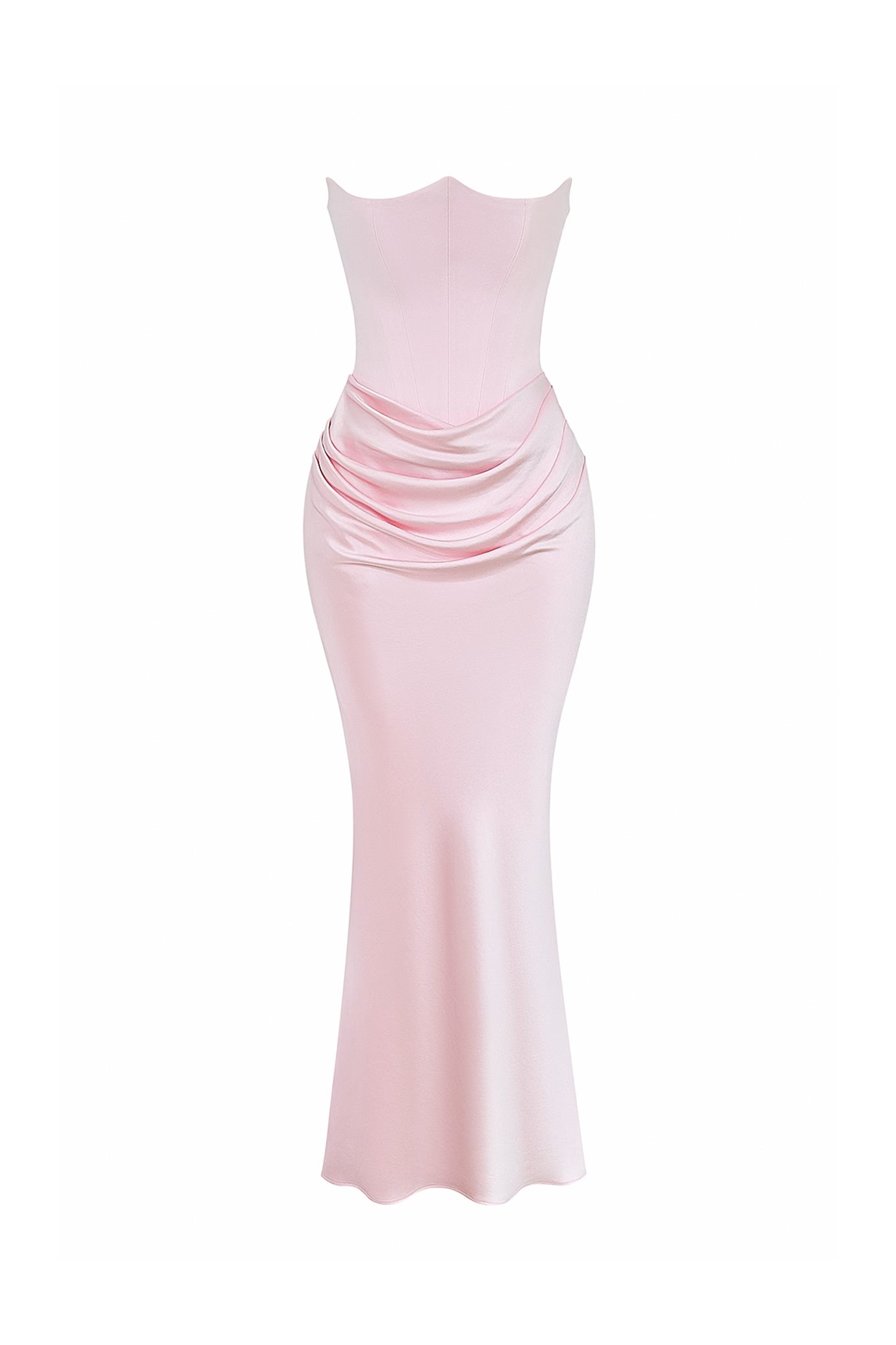 rose shadow strapless corset maxi dress Clothing Dresses 'Persephone' Rose Shadow Strapless Corset Maxi Dress