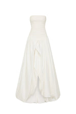 Violette Bubble Hem Maxi Dress Ivory by Aje