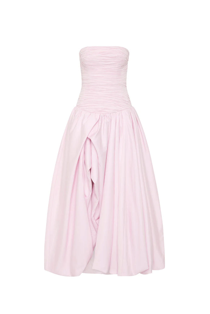 Violette Bubble Hem Maxi Dress Pastel Pink by Aje for Hire High St. Hire Violette Bubble Hem Maxi Dress Pastel Pink by Aje for Hire High St. Hire