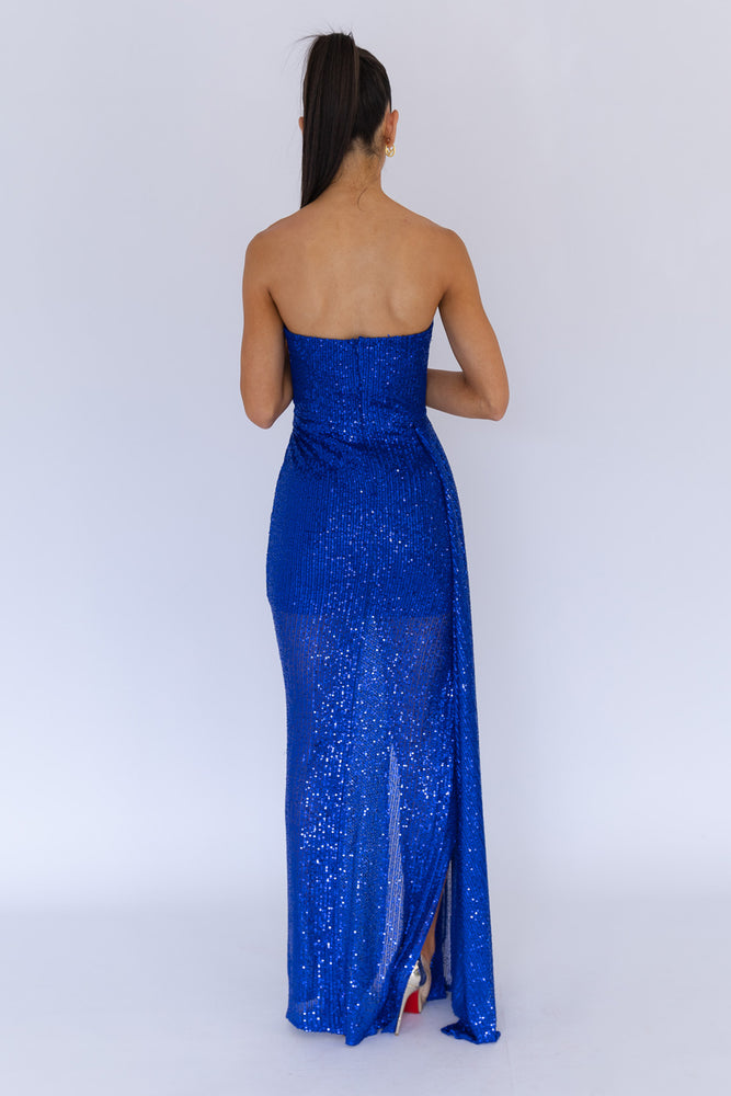 Alias Sequin Dress Blue by HSH