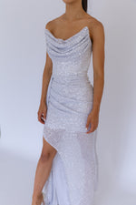 Alias Sequin Dress Silver by HSH