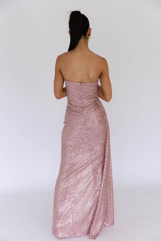 Alias Sequin Dress Pink by HSH