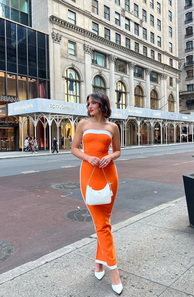 Ashley Dress Orange By Bianca and Bridgett