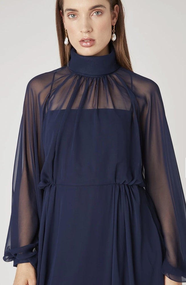 Addison Dress Dark Navy by Camilla and Marc For SALE High St. Hire