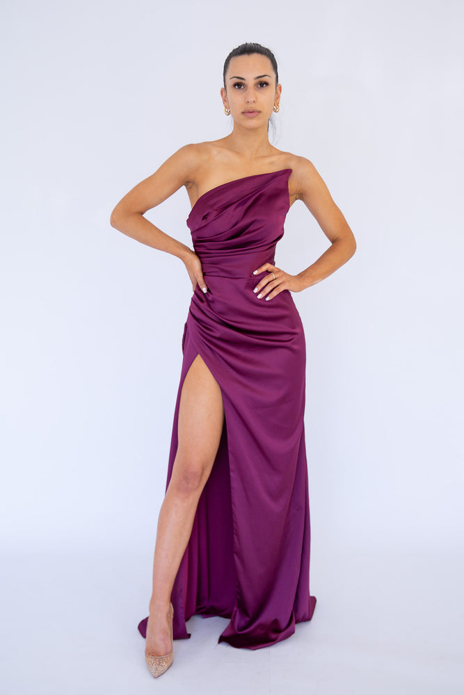 Bethany Gown Burgundy by HSH