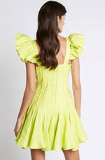 Breathless Frill Sleeve Mini Dress by Aje