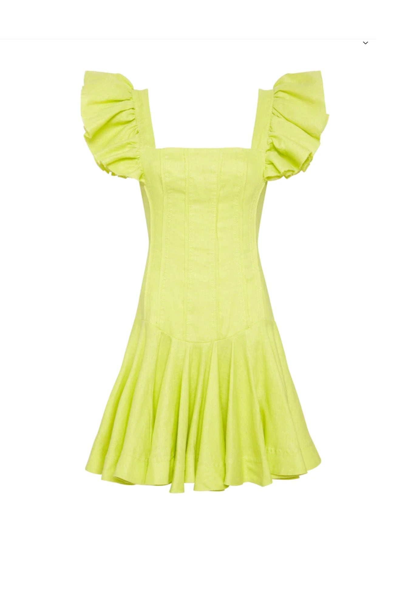 aje breathless frill sleeve mini dress Aje - Breathless Frill Sleeve Mini Dress