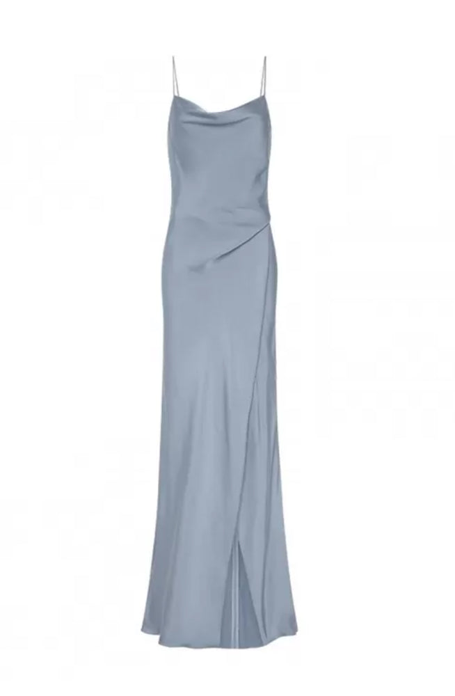 camilla and marc silver dress Camilla & Marc Satin Glacier Dress in Gray