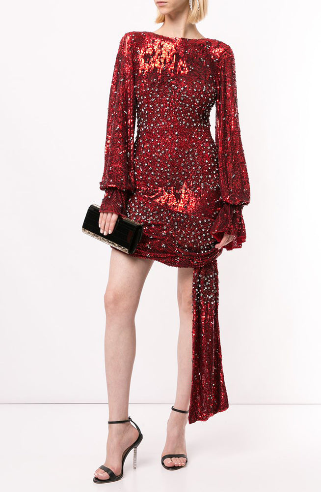 rachel gilbert red sequin dress Introducing the most unreal sequinned dress ever made.. the Francesca Gown in Red by Rachel Gilbert adorned with intricate hand embellishments Gives you an hourglass shape !